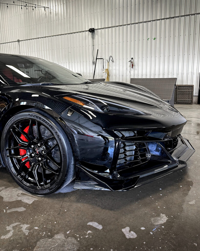 Black 2024 Chevy Corvette C8 ZO6 - Passenger Front Half-2